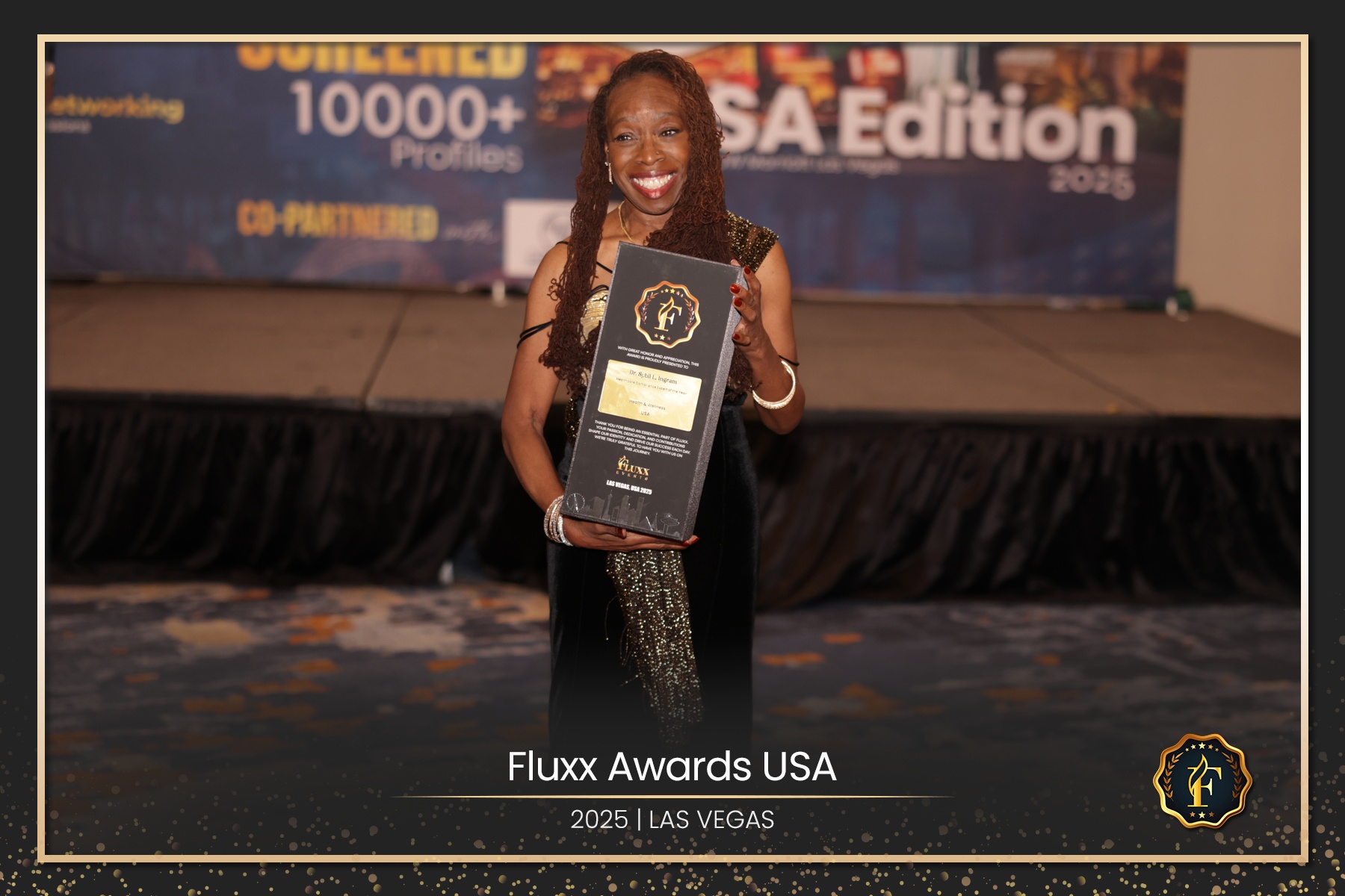 Dr. Sybil Ingram at the 2025 Fluxx International Awards